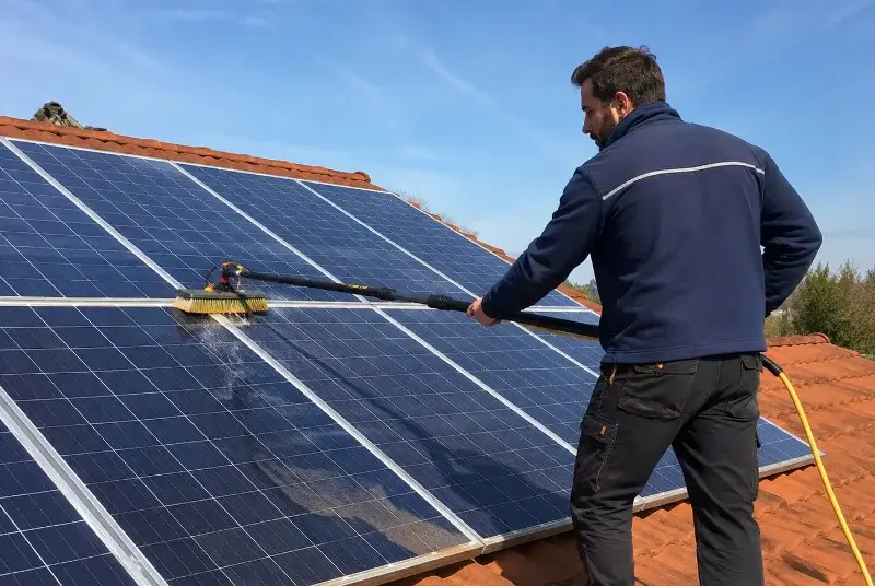 Nettoyage et entretien de panneaux solaires au Pian-Médoc